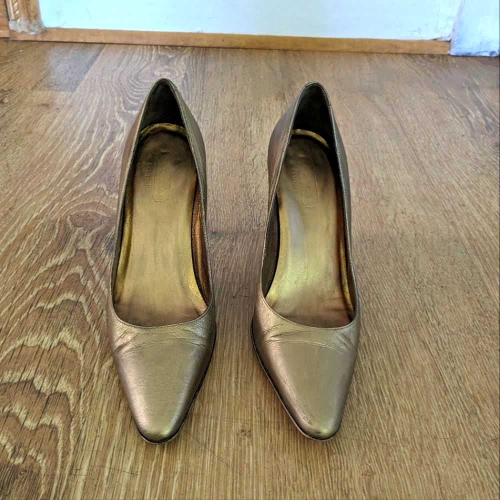Coach "Misty" Pointed Toe Steletto Heel Pumps Made in Italy Vintage Size 7